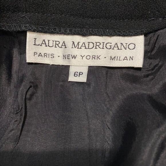 SALE Laura Madrigano Classic Black Pencil Skirt Work Business Skirt Size 6P - Picture 2 of 7